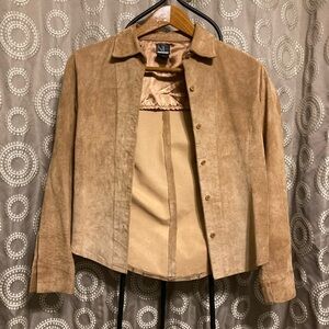 New Frontier Brown Suede Jacket with Satin Lining